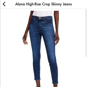 J brand Alana high rise ankle jeans size 26. Worn once perfect condition!